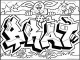 Bubble Letters Coloring Names Pages Printable Getcolorings Graffiti Color sketch template