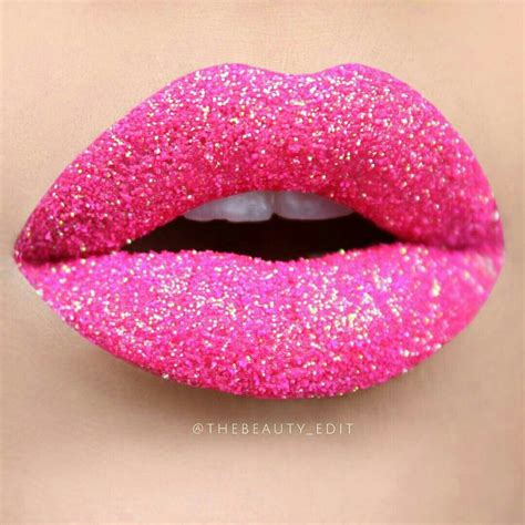 riiteyaet atiiiannaiii lip art makeup glitter lips pink lips