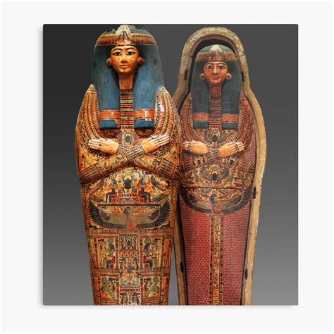 ancient egyptian mummy  sarcophagus metal print  geekimpact