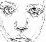 Line Drawing Continuous Contour Drawings Face Portraits Cool Outline Pencil Faces Getdrawings Final Project Vs Portrait sketch template