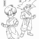 Dragon Trunks Ball Gohan Coloring Son Pages Dbz Goten Color Kids Krillin Clipart Gotenks Waiting Cell Library Popular sketch template