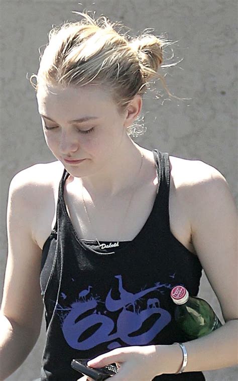 teencelebbuzz dakota fanning los angeles workout