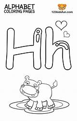 Hippo 123kidsfun sketch template