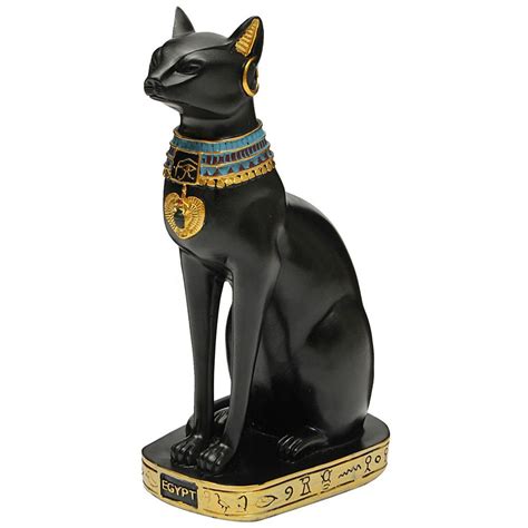 ancient egyptian vintage cat pharaoh figurine goddess