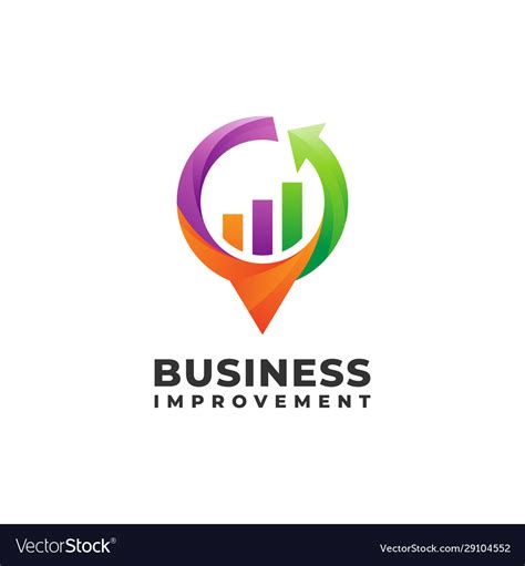 business improvement finance logo icon royalty  vector