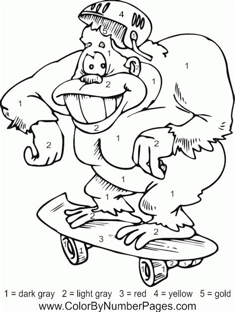 gorilla coloring pages books    printable