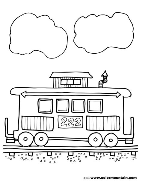 caboose coloring pages  coloring pages train coloring pages