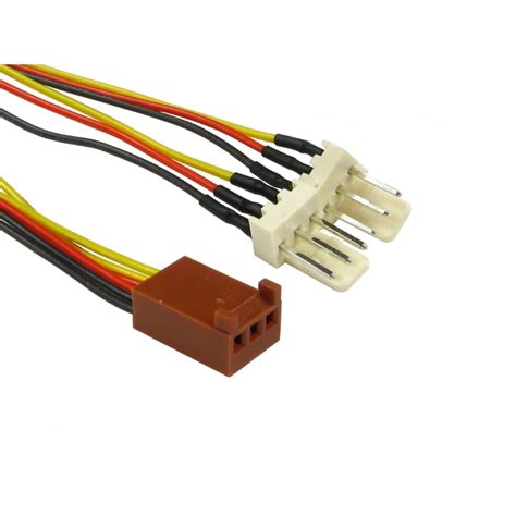 pin fan splitter cable  female  male rb  cables direct