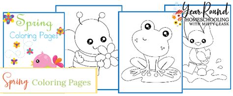 spring coloring pages archives year  homeschooling