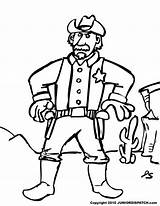 Sheriff Coloring Pages Characters sketch template