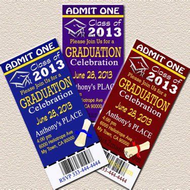 graduation ticket invitations printable invitations graduation party