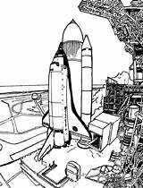 Coloring Spaceship Space Pages Launch Travel Prepare Before Drawing Color Getdrawings sketch template
