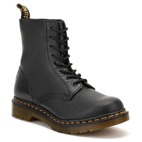 dr martens dr martens  pascal virginia womens black leather boots lyst