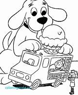 Coloring Pages Dog Simple Getcolorings Clifford sketch template
