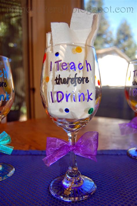 Myneed2craft By Terri Deavers Wine Glass T Ideas For