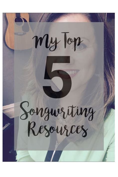 Top 5 Favorite Songwriting Resources Songwriting Songwriting