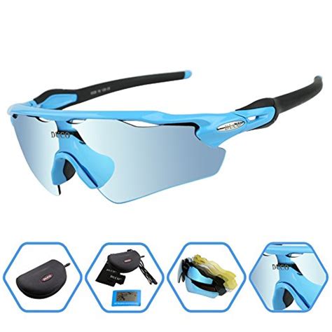 duco polarized sports sunglasses uv400 protection cycling glasses with