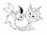 Vaporeon Coloring Pokemon Pages Color Printable Getcolorings Print sketch template