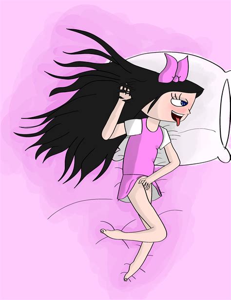 rule 34 bed black hair blue eyes blush bow cute dress