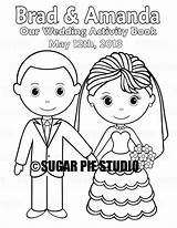 Personalized Coloring Printable Wedding sketch template