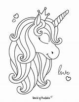 Unicorns Worldofprintables sketch template