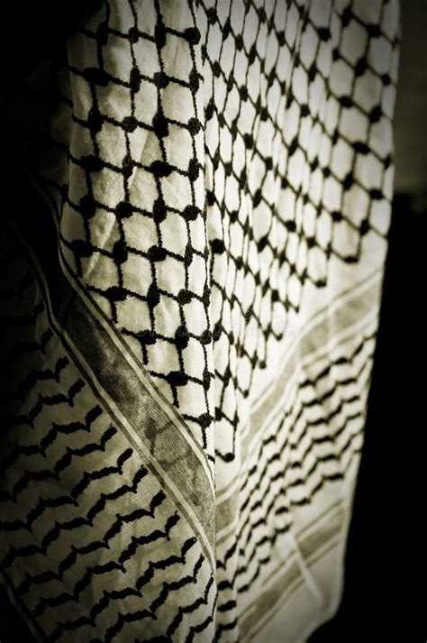 palestinian scarf stock image image  pattern decoration