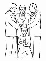 Lds Confirmation Coloring Pages Boy Confirmed Drawing Missionary Priesthood Primary Being Young Clipart Holy Jesus Laying Hands Little Book Nursery sketch template