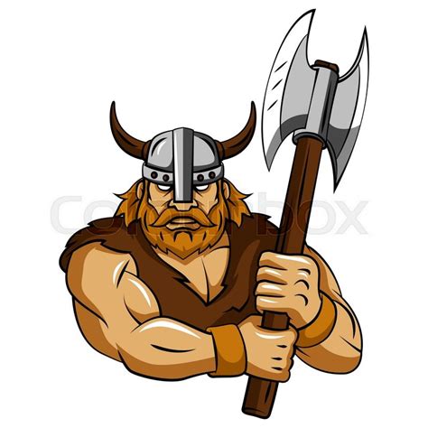 Viking Axe Stock Vector Colourbox