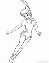 Peter Flying Peterpan Vola Tinkerbell Stampare sketch template