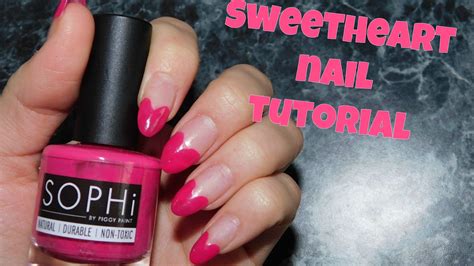 sweetheart nails valentines day nail art youtube