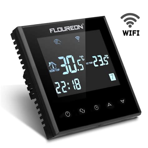 floureon smart wi fi programmable thermostat digital touch screen room temperature controller