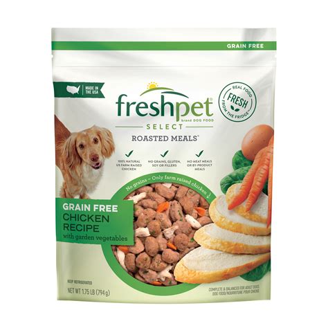 freshpet healthy natural dog food grain  roasted meal chicken recipe lb walmartcom