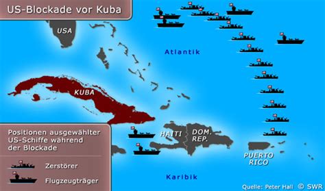 karte  blockade vor kuba hintergrund die kuba krise inhalt