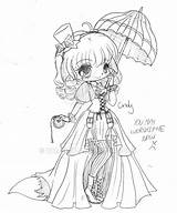 Coloring Yampuff Steampunk Cindy Deviantart Pages Chibi Girl Sketch Colouring Kawaii Cute Coloriage Drawings Adult Anime Drawing Manga Lineart Choose sketch template