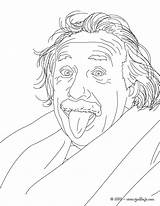 Einstein Albert Forscher Outline Retrato Wissenschaftler Ausmalbilder Kids Printable Hellokids Nobel Laureate Línea Historicos sketch template