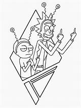 Morty Desenhos Trippy Psicodelicos Among Hippie sketch template