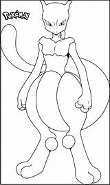 Mewtwo Mew Pokémon Draw Coloringpagesfortoddlers sketch template