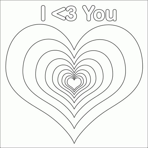 coloring picture heart png