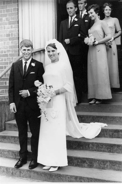 gorgeous bride and groom looking classic 1960s wedding