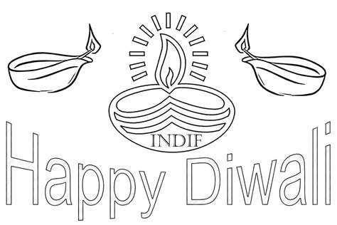 diwali coloring pages printable