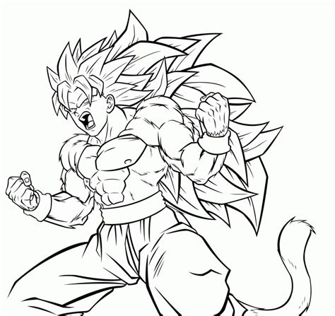 coloring pages  goku super saiyan