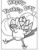 Coloring Pages Turkey Kids Thanksgiving Color Printable Sheets Colouring Preschoolers Turkeys Happy Printables Print Activities Children Funny sketch template