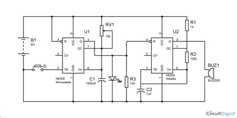 doorbell circuit diagram  ic