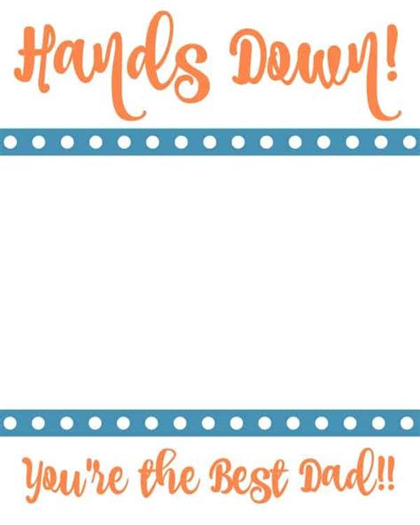 fathers day hands  printable