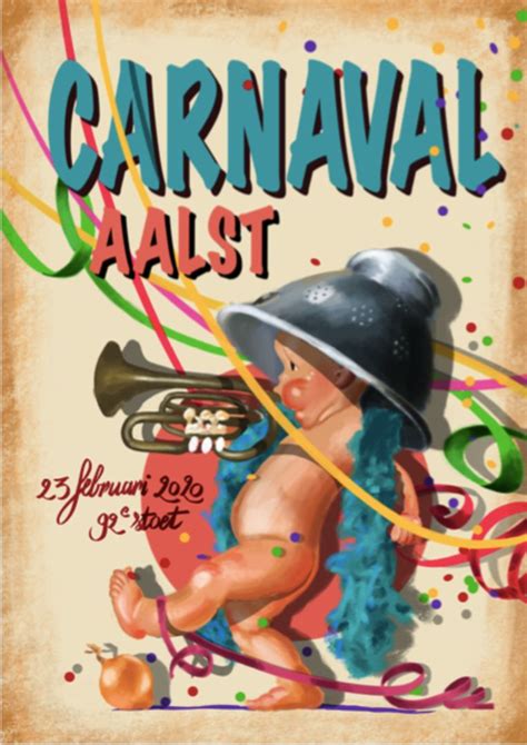jarige staf de koninck ontwerpt affiche van aalst carnaval