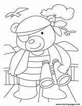 Bear Coloring Pages Detective Printable Color sketch template