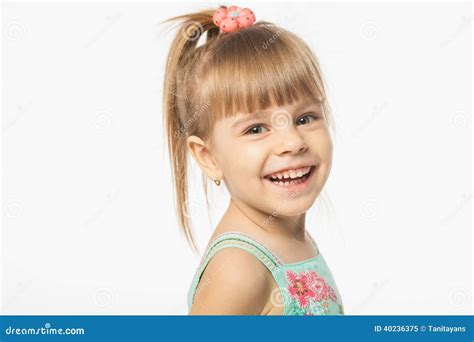 Cute Blonde Girl Stock Image Image Of Cheek Smile Hairstyle 40236375
