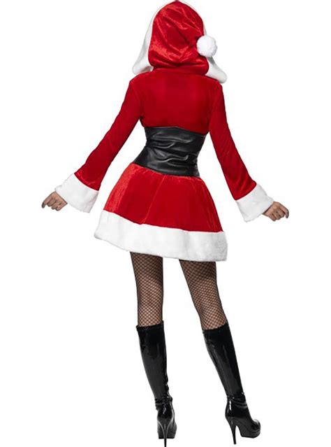 sexy mrs claus adult costume with hood express delivery funidelia