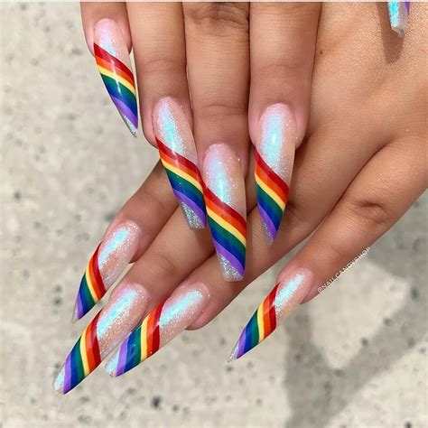 Instagram Cute Simple Nails Hippie Nails Rainbow Nails