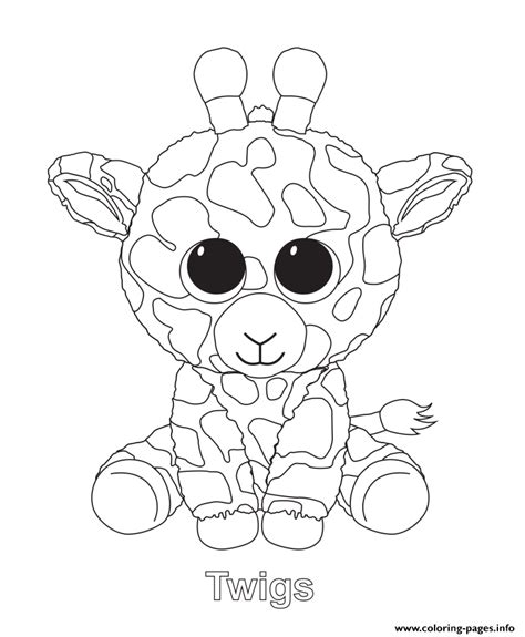 print twigs beanie boo coloring pages coloring pages pinterest